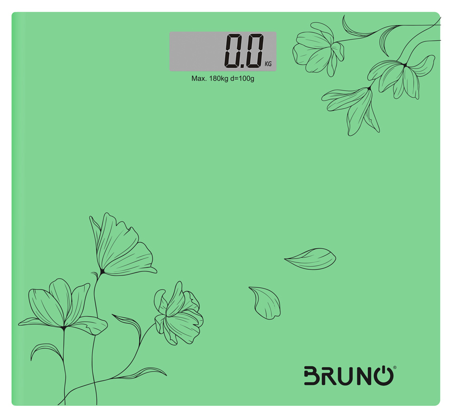 BRUNO ψηφιακή ζυγαριά BRN-0054, έως 180kg, πράσινη - BRUNO 85734