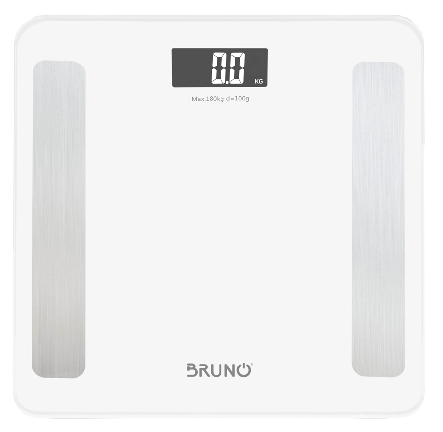 BRUNO Smart ψηφιακή ζυγαριά με λιπομετρητή BRN-0058, έως 180kg, λευκή - BRUNO 85738