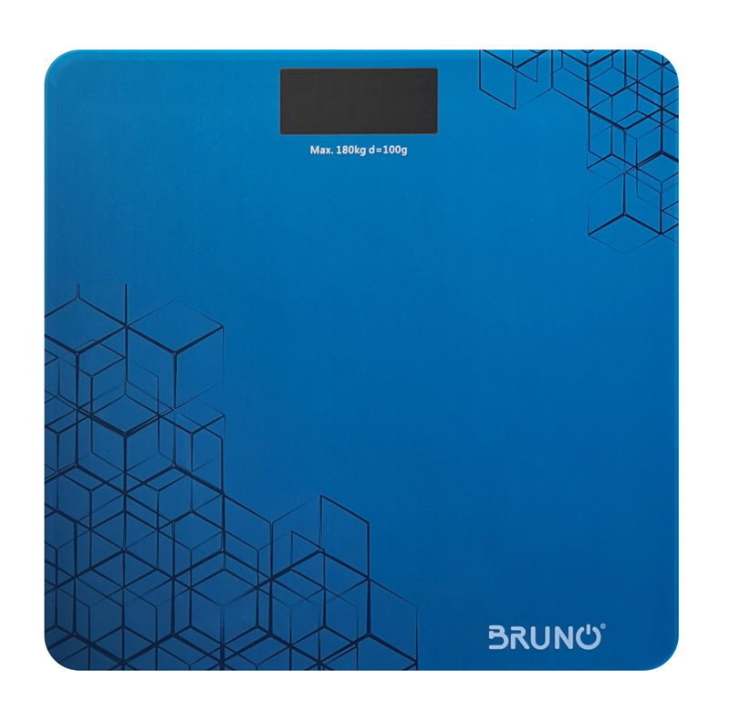 BRUNO ψηφιακή ζυγαριά BRN-0073, έως 180kg, επαναφορτιζόμενη, μπλε - BRUNO 97956