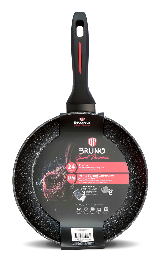 BRUNO τηγάνι Granit Premium BRN-0112 με αντικολλητική επίστρωση, 24cm - BRUNO 104808