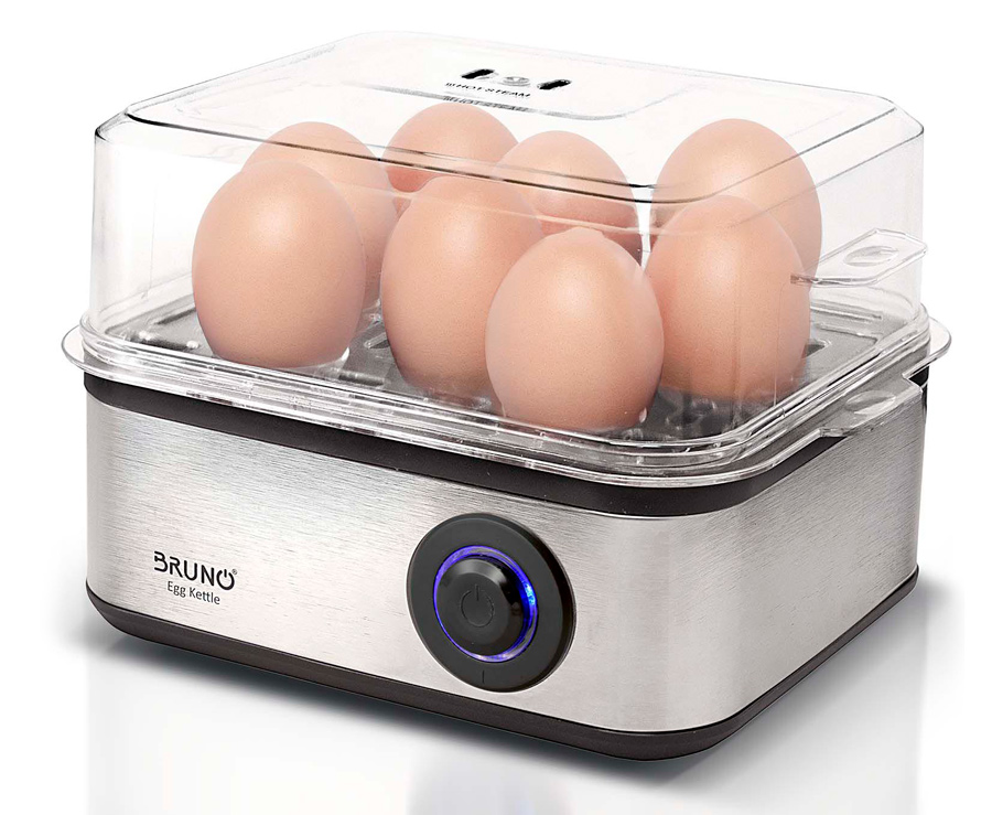 BRUNO βραστήρας αυγών 8 θέσεων BRN-0156, 500W, ανοξείδωτος - BRUNO 110016