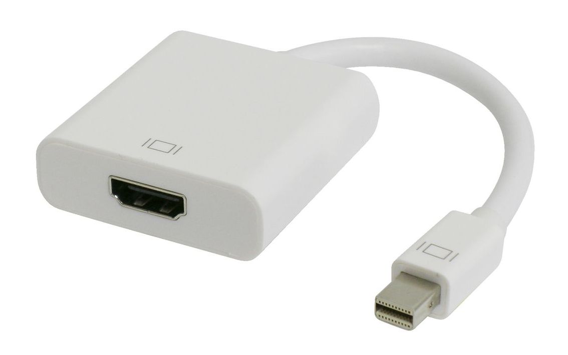 POWERTECH αντάπτορας mini DisplayPort σε HDMI CAB-DP036, 0.20m, λευκός - POWERTECH 73556