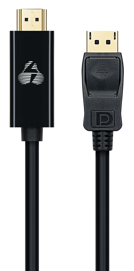 POWERTECH καλώδιο DisplayPort σε HDMI CAB-DP059, 1080p, 1.8m, μαύρο - POWERTECH 85587