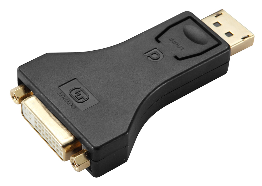 POWERTECH αντάπτορας DisplayPort σε DVI CAB-DP062, passive 1080p, μαύρος - POWERTECH 85590