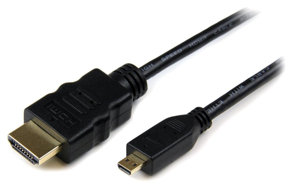 POWERTECH καλώδιο HDMI σε HDMI Micro CAB-H008, με Ethernet, 3m, μαύρο - POWERTECH 30101