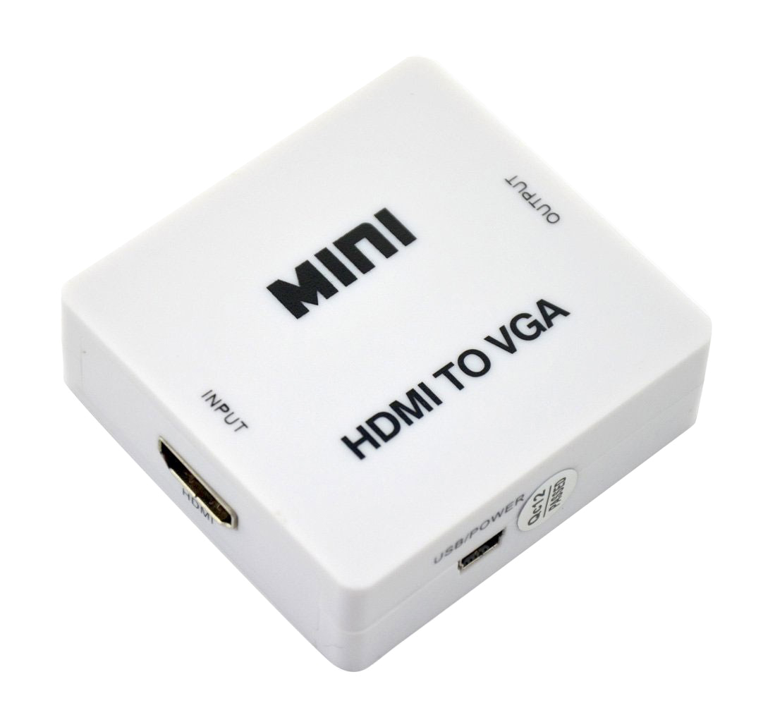 POWERTECH HD Video Converter HDMI σε VGA & 3.5mm Audio CAB-H073, Full HD - POWERTECH 67416