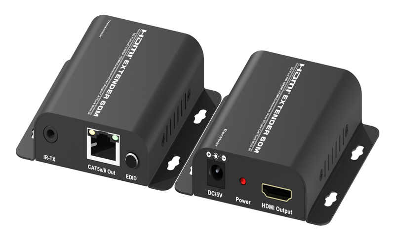 POWERTECH HDMI video extender CAB-H114 μέσω καλωδίου RJ45, 1080p, 60m - POWERTECH 75889