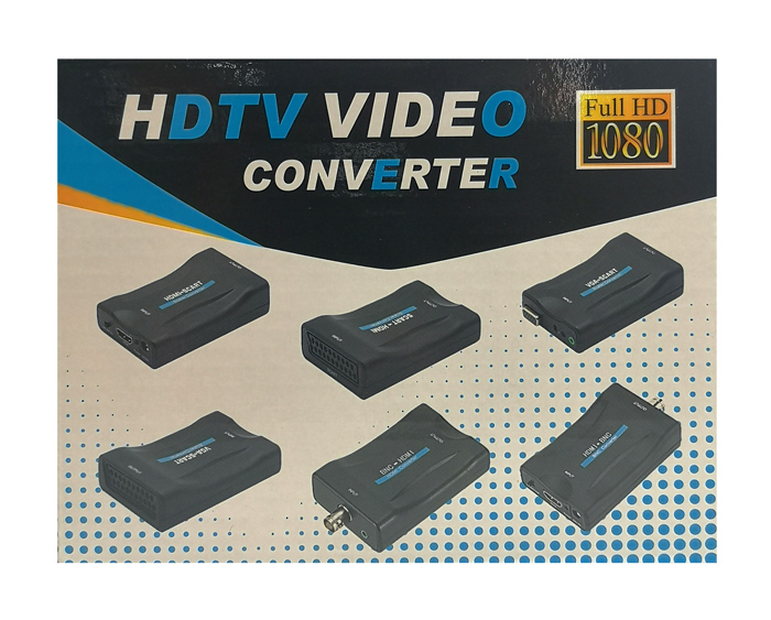 Αντάπτορας SCART σε HDMI CAB-H152, 10.2Gbps, NTSC & PAL, μαύρος - UNBRANDED 106136