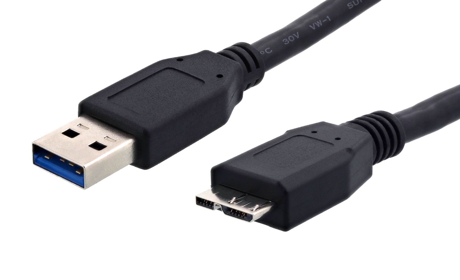 POWERTECH καλώδιο USB 3.0 σε Micro USB CAB-U004, SuperSpeed, 1.5m, μαύρο - POWERTECH 30085