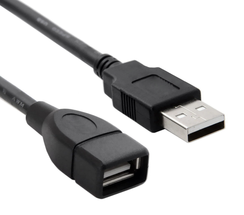 POWERTECH καλώδιο προέκτασης USB CAB-U011, 480Mbps, 1.5m, μαύρο - POWERTECH 30052