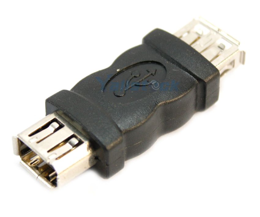 POWERTECH αντάπτορας USB θηλυκό σε θηλυκό CAB-U019, μαύρος - POWERTECH 49506