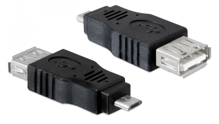 POWERTECH αντάπτορας USB σε Micro USB CAB-U029, μαύρος - POWERTECH 49659