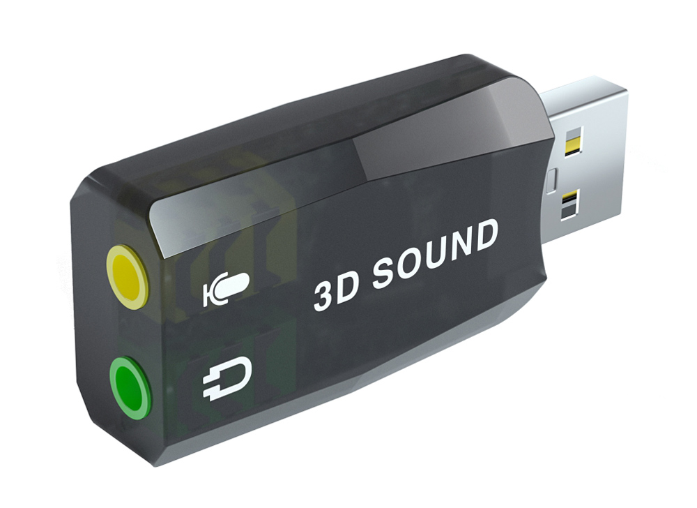 POWERTECH κάρτα ήχου USB CAB-U036, 5.1CH, έξοδος μικροφώνου & ακουστικού - POWERTECH 50662