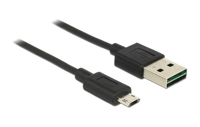 POWERTECH καλώδιο USB σε USB Micro CAB-U063, Easy USB, 3m, μαύρο - POWERTECH 56078
