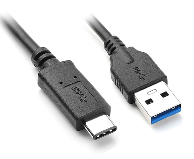 POWERTECH καλώδιο USB 3.0 σε USB-C CAB-UC002, 2m, μαύρο - POWERTECH 51620