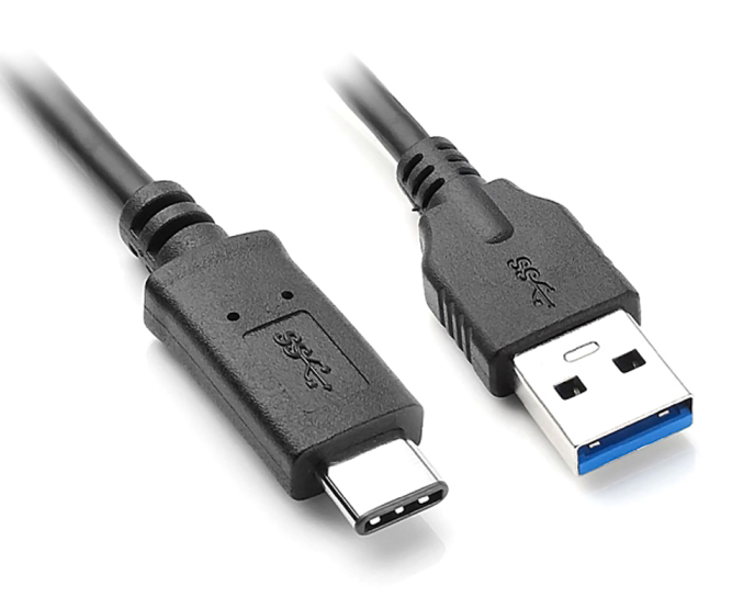 POWERTECH καλώδιο USB 3.0 σε USB-C CAB-UC013, 1m, μαύρο - POWERTECH 59807