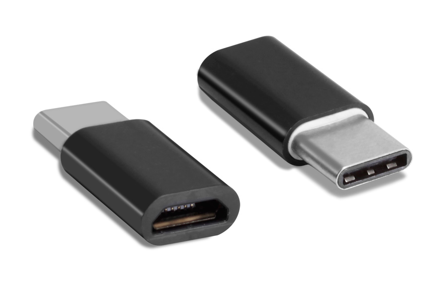 POWERTECH αντάπτορας USB-C σε Micro USB θηλυκό CAB-UC019, μαύρος - POWERTECH 63726