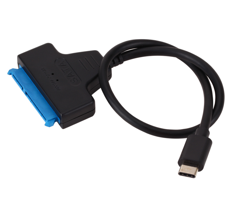 POWERTECH καλώδιο σύνδεσης HDD/SSD CAB-UC060, USB-C σε SATA 6Gbps, μαύρο - POWERTECH 107526