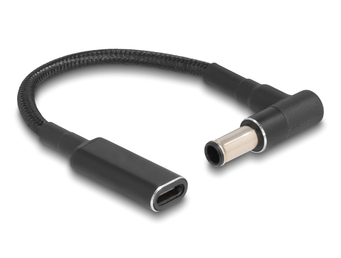 POWERTECH καλώδιο τροφοδοσίας CAB-UC065, USB-C σε Sony 6.0x4.3mm, μαύρο - POWERTECH 108108