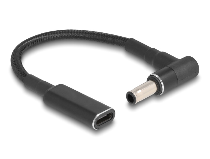 POWERTECH καλώδιο τροφοδοσίας CAB-UC066, USB-C σε Samsung 5.5x3mm, μαύρο - POWERTECH 108109