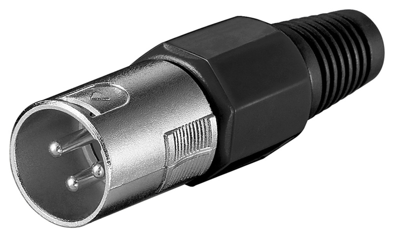 POWERTECH βύσμα μικρόφωνου XLR CAB-V034, 3 Pin, μαύρο - POWERTECH 83473