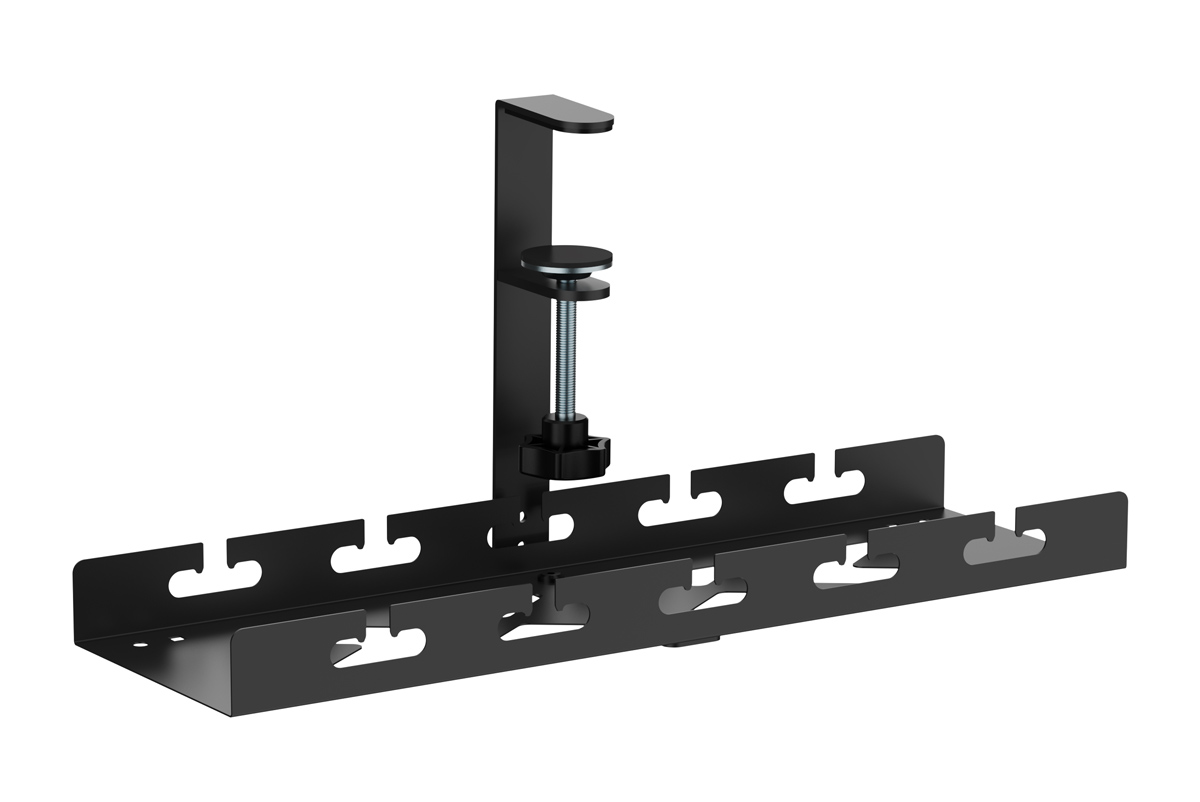 BRATECK cable management γραφείου CC11-10-1, μεταλλικό, 40x12.9x19cm, μαύρο - BRATECK 116445