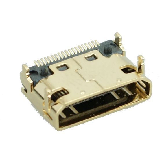 HDMI Connector Mini C TYPE1, Copper, Gold - UNBRANDED 55253