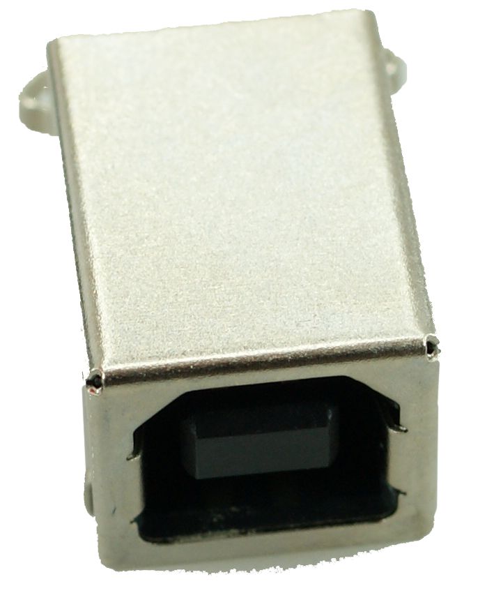 USB 2.0 Connector B TYPE, MID Solder in, Copper, Gold - UNBRANDED 55275