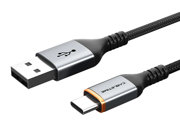 CABLETIME καλώδιο USB σε USB-C CT-AMCM3A, 15W, 1m, μαύρο - CABLETIME 104626
