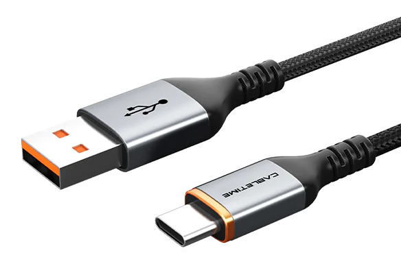 CABLETIME καλώδιο USB σε USB-C CT-AMCM5A, 25W, 1m, μαύρο - CABLETIME 104628