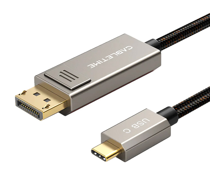 CABLETIME καλώδιο USB-C σε DisplayPort CT-CBD8K, 8K/60Hz, 2m, μαύρο - CABLETIME 109109