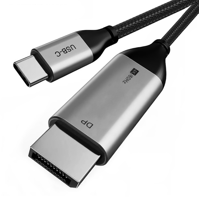CABLETIME καλώδιο USB-C σε DisplayPort CT-CMDP2, 4K/30Hz, 1.2m, μαύρο - CABLETIME 111088