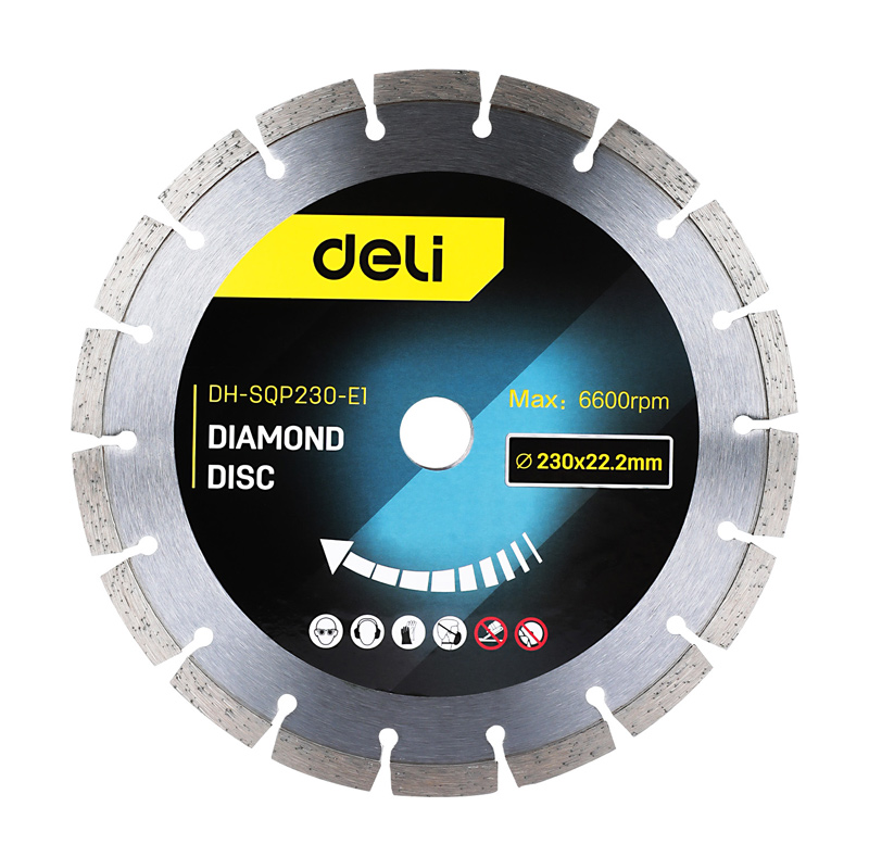 DELI δίσκος κοπής διαμαντέ DH-SQP230-E1, δομικών υλικών, 230mm, 6600rpm - DELI 106433