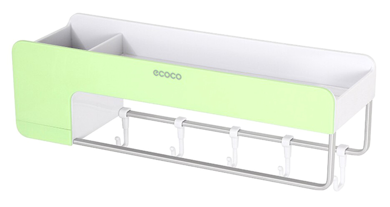 ECOCO βάση τοίχου για μικροαντικείμενα E1712, 40x13x12cm, πράσινη - ECOCO 86759