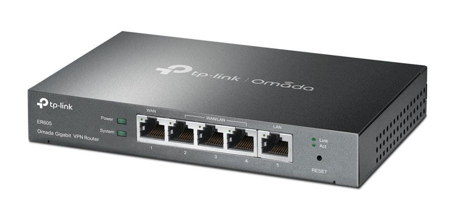 TP-LINK Gigabit VPN router ER605, 5x Ethernet port, Ver 1.0 - TP-LINK 97125