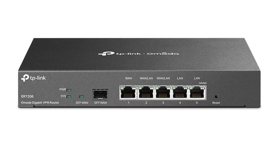 TP-LINK Gigabit VPN Router ER7206, 5x Gigabit & 1x SFP port, Ver. 1.0 - TP-LINK 100882
