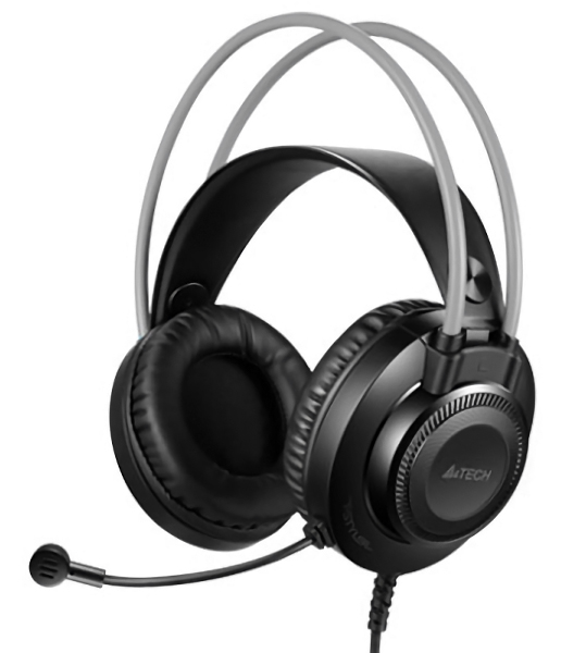 A4TECH Headset FH200U, USB, 50mm ακουστικά, DSP stereo, μαύρα - A4TECH 82485