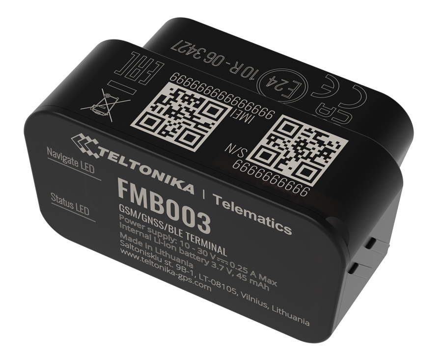 TELTONIKA GPS Tracker αυτοκινήτου FMB00377NJ01, GSM/GPRS/GNSS, Bluetooth - TELTONIKA 104106