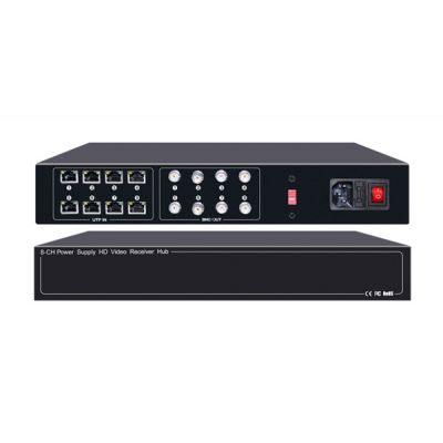 FOLKSAFE video and power receiver hub FS-HD4608VPS12, 8 channel - FOLKSAFE 89737