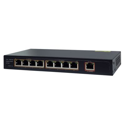 FOLKSAFE PoE Ethernet Switch FS-S1008EP-E, 8 Ports 10/100Mbps - FOLKSAFE 89748