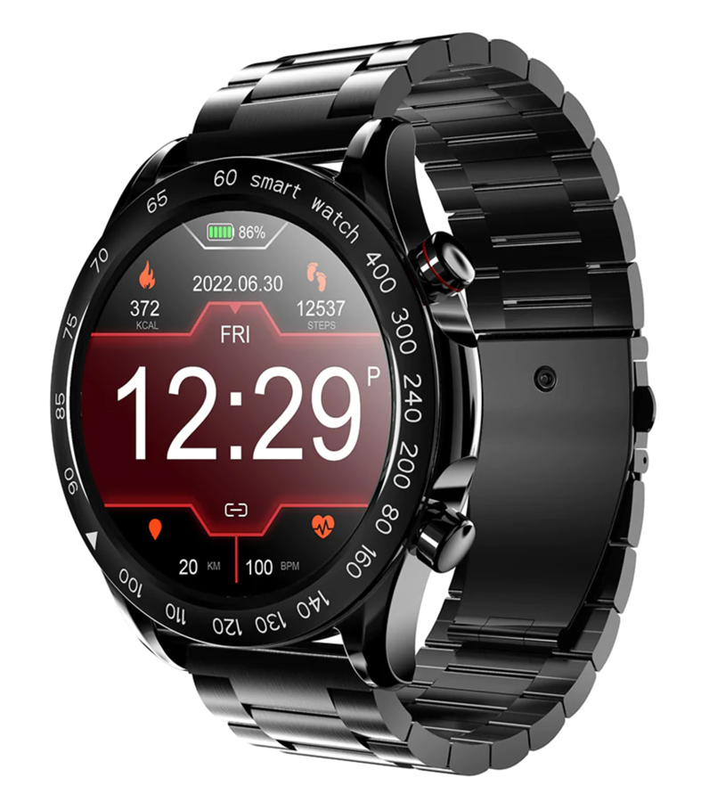 HIFUTURE smartwatch FutureGo Pro, 1.32", 3ATM, heart rate, μαύρο - HIFUTURE 51000