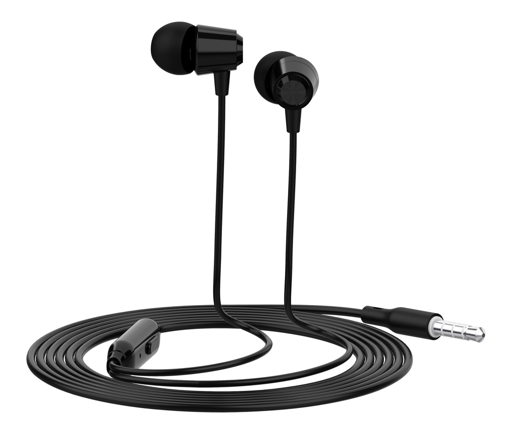 CELEBRAT earphones με μικρόφωνο G4, 3.5mm σύνδεση, Φ10mm, 1.2m, μαύρο - CELEBRAT 70962