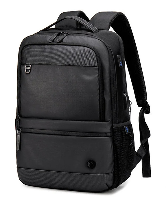 GOLDEN WOLF τσάντα πλάτης GB00402, με θήκη laptop 15.6", 20-25L, μαύρη - GOLDEN WOLF 92237