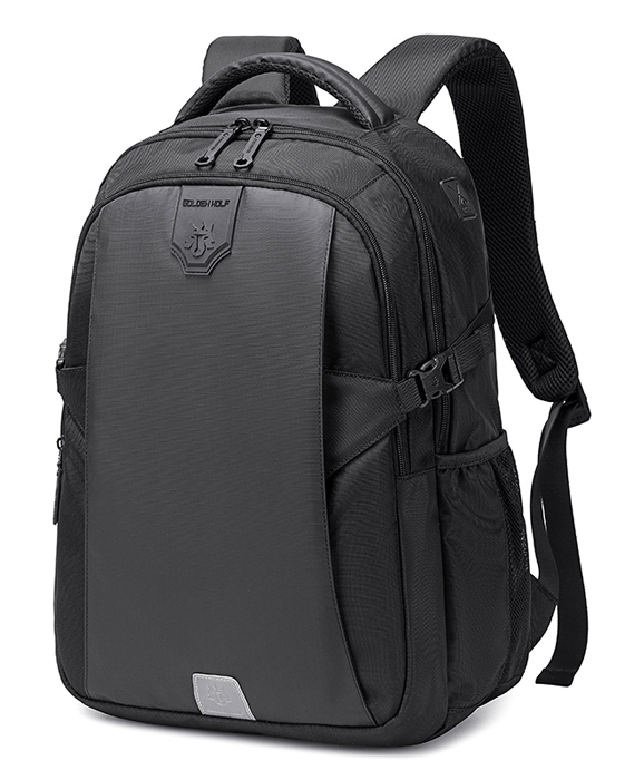 GOLDEN WOLF τσάντα πλάτης GB00433, με θήκη laptop 15.6", 23L, μαύρη - GOLDEN WOLF 92238