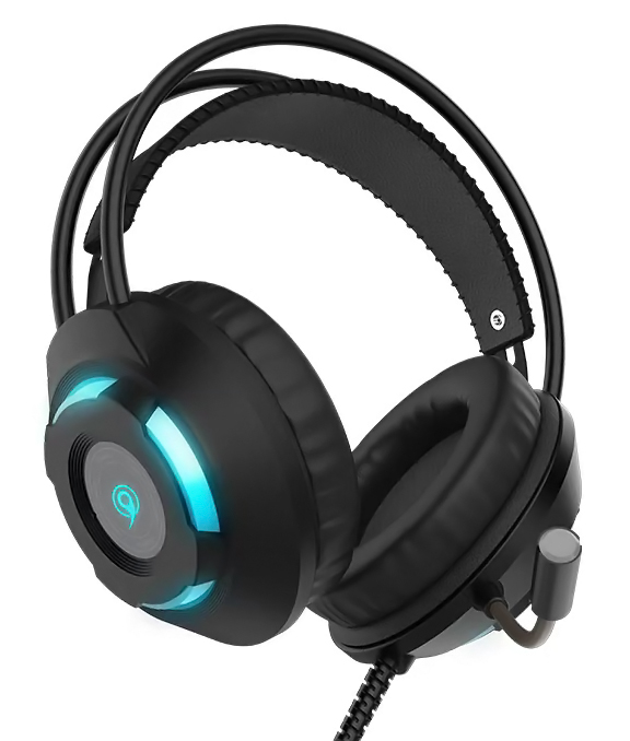 CELEBRAT gaming headset e-Sports GM-1, LED, 3.5mm, 50mm, μαύρο - CELEBRAT 47104