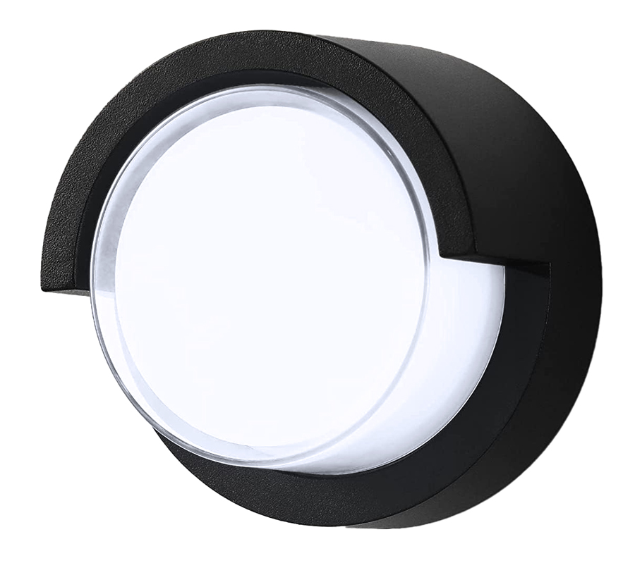 POWERTECH LED φωτιστικό τοίχου HLL-0167, 12W, 4000K, 960lm, IP65, μεταλλικό, μαύρο - POWERTECH 113558