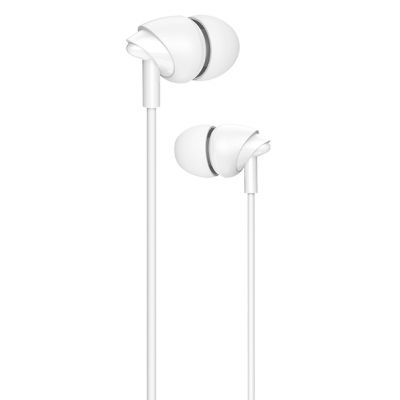 USAMS earphones με μικρόφωνο EP-39, 3.5mm σύνδεση, Φ10mm, 1.2m, λευκά - USAMS 77507