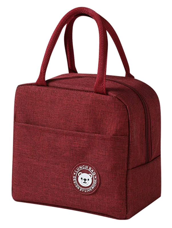 Ισοθερμική τσάντα HUH-0012, 7L, αδιάβροχη, 23x13x21cm, κόκκινη - UNBRANDED 88711