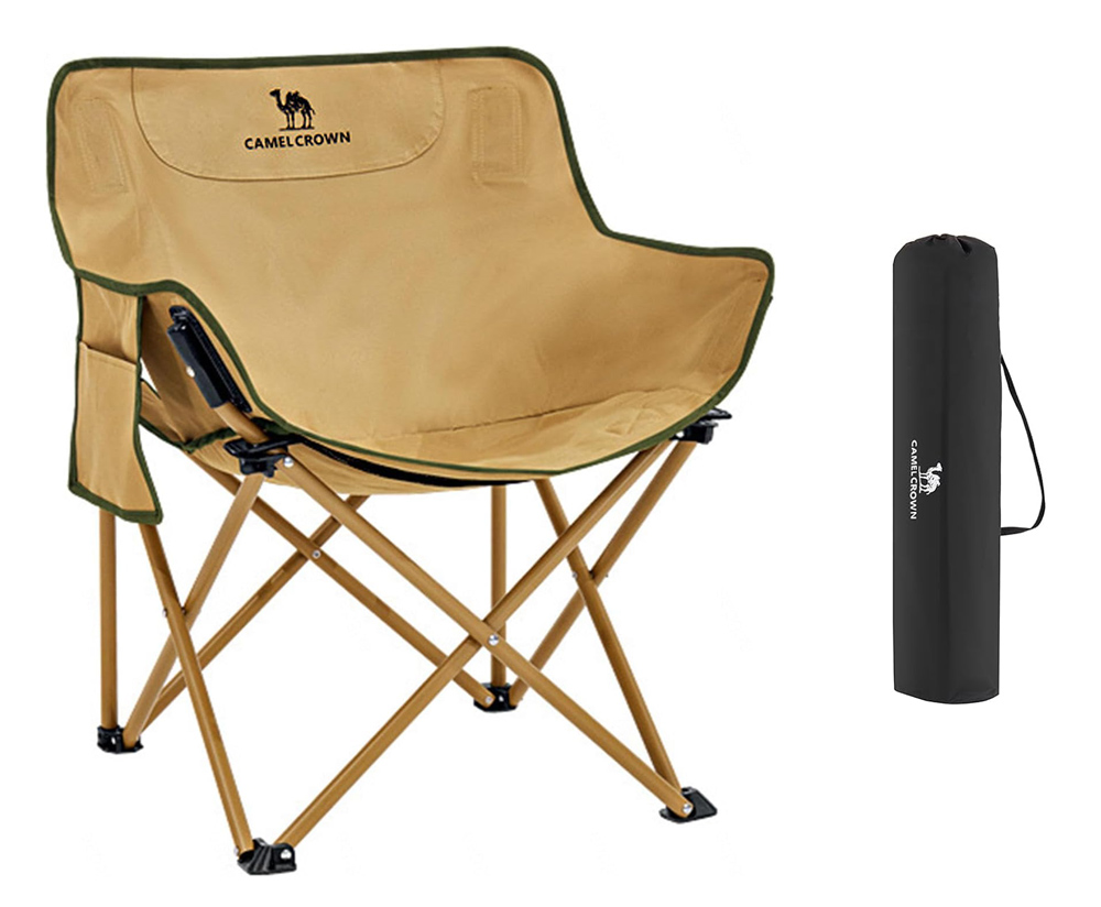 CAMEL CROWN πτυσσόμενη καρέκλα HUH-0195, 68x50x55cm, χακί - CAMEL CROWN 117014