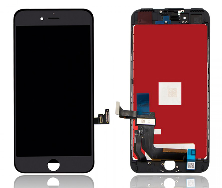 TW INCELL LCD για iPhone 7 Plus, camera-sensor ring, earmesh, μαύρη - TW INCELL 78629